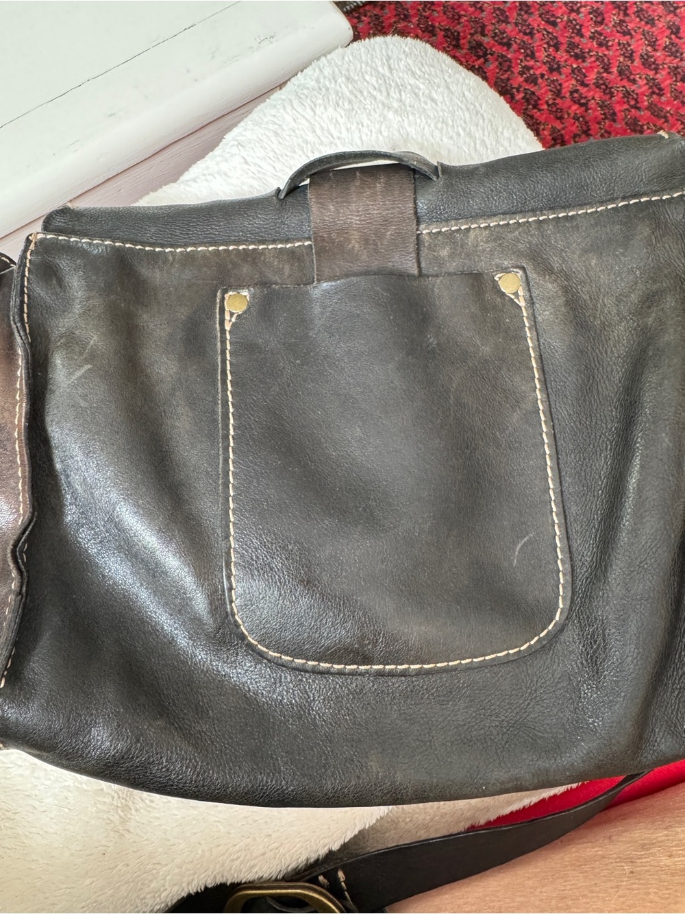 Patricia Nash Dark Brown Leather Shoulder Bag - Picture 2 of 6